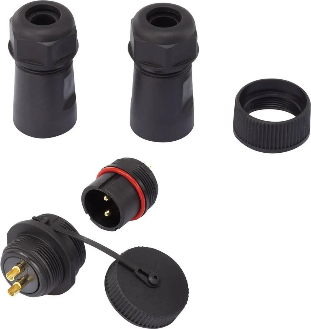 Tru Components 1094579 Ronde Connector Stekker - 2 Polig