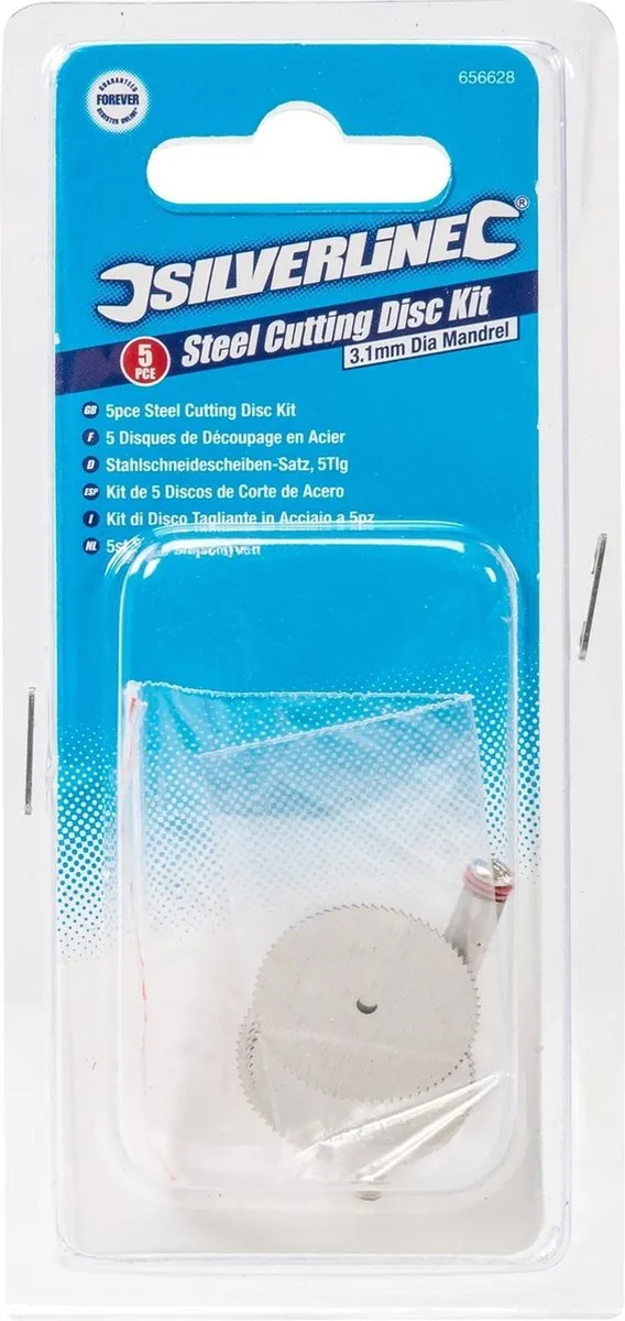 Silverline HSS Zaagbladen Set 22mm - 6-delig - Oscillerend