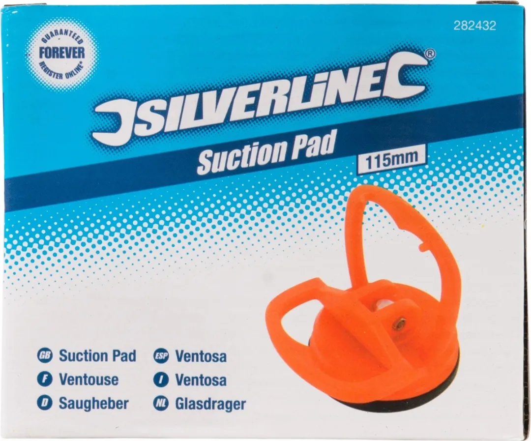 Silverline Glasdrager Vacuüm 35kg - Ø55mm