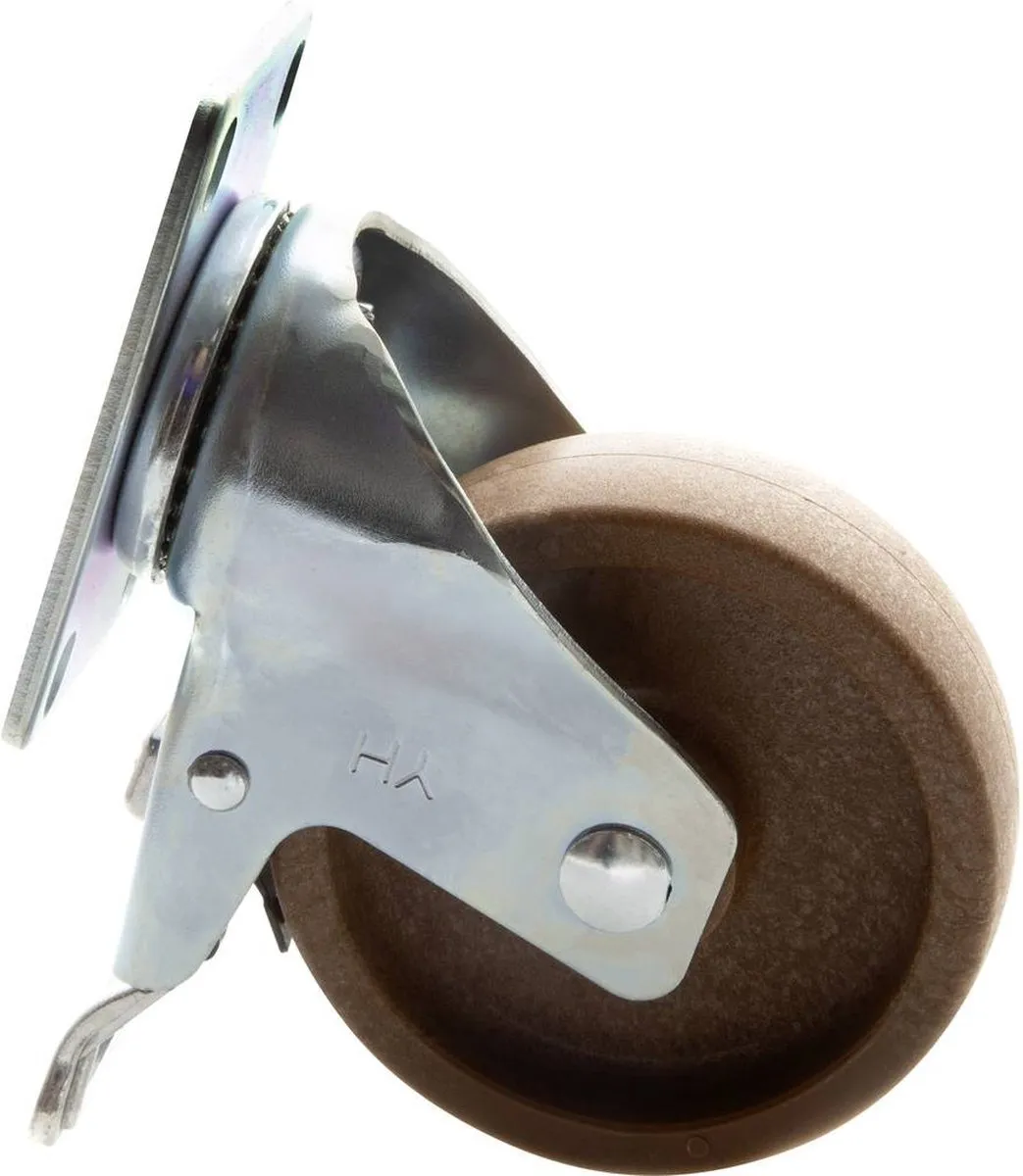 TOOLCRAFT TO-5137947 Zwenkwiel 100mm - 125kg - met rem