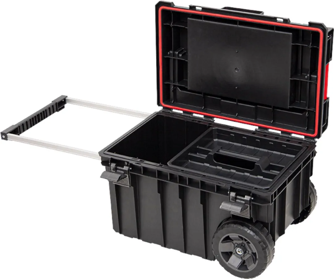 Toolbrothers RHINO XXL Trolley ECO Handling+ Gereedschapskoffer 44L - Rood/Zwart - afbeelding 4 van 6
