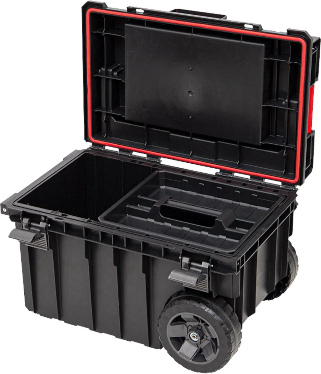 Toolbrothers RHINO XXL Trolley ECO Handling+ Gereedschapskoffer 44L - Rood/Zwart - afbeelding 2 van 6