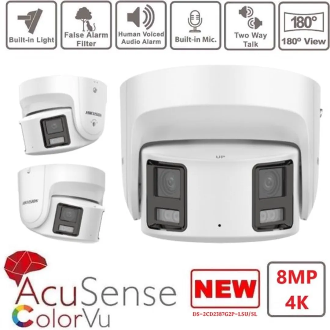 Hikvision DS-2CD2387G2P-LSU/SL IP-Camera 8MP - 4mm - Wit