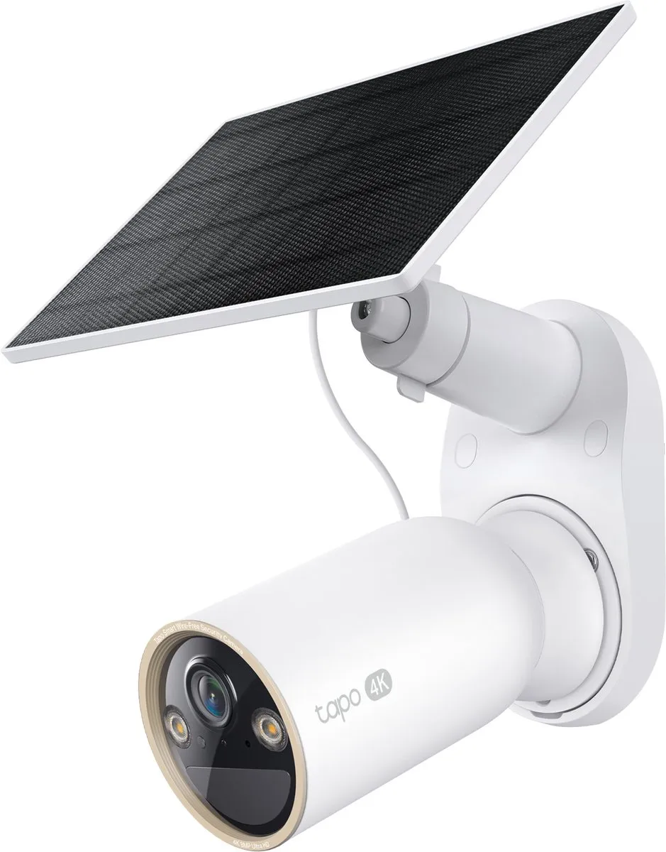 Tapo C460 KIT Beveiligingscamera buiten met zonnepaneel - 4K 8MP- IP66- WiFI Camera