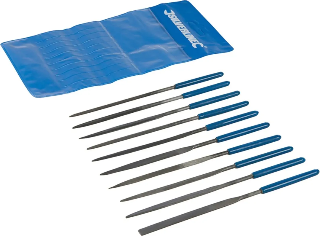 Silverline Naaldvijlenset 10-delig - Blauw