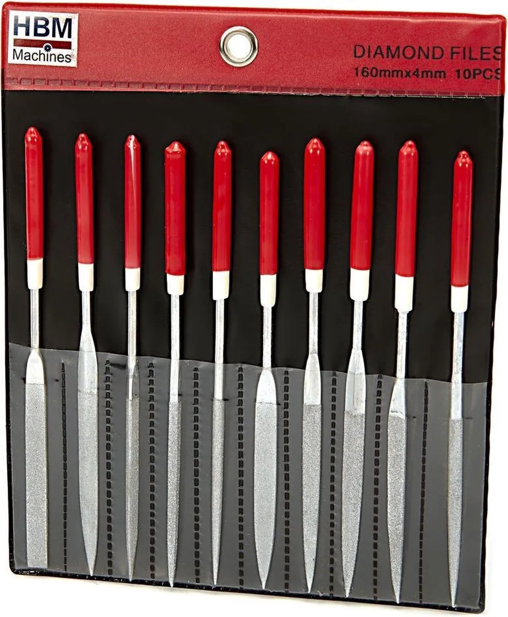 HBM 10-delige Diamant Vijlenset 4x160mm