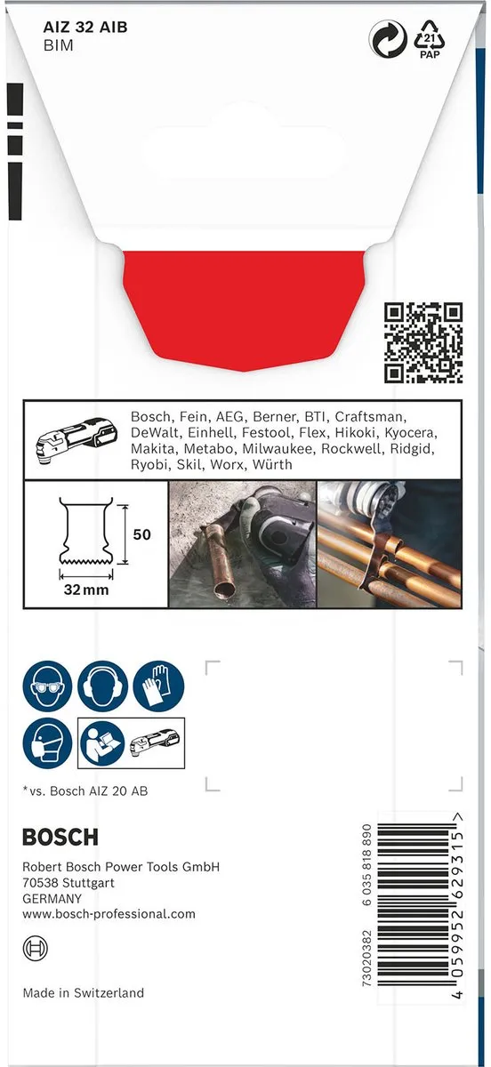 Bosch Professional PRO AIZ 32 AIB Multifunctioneel Zaagblad 32mm - Metaal