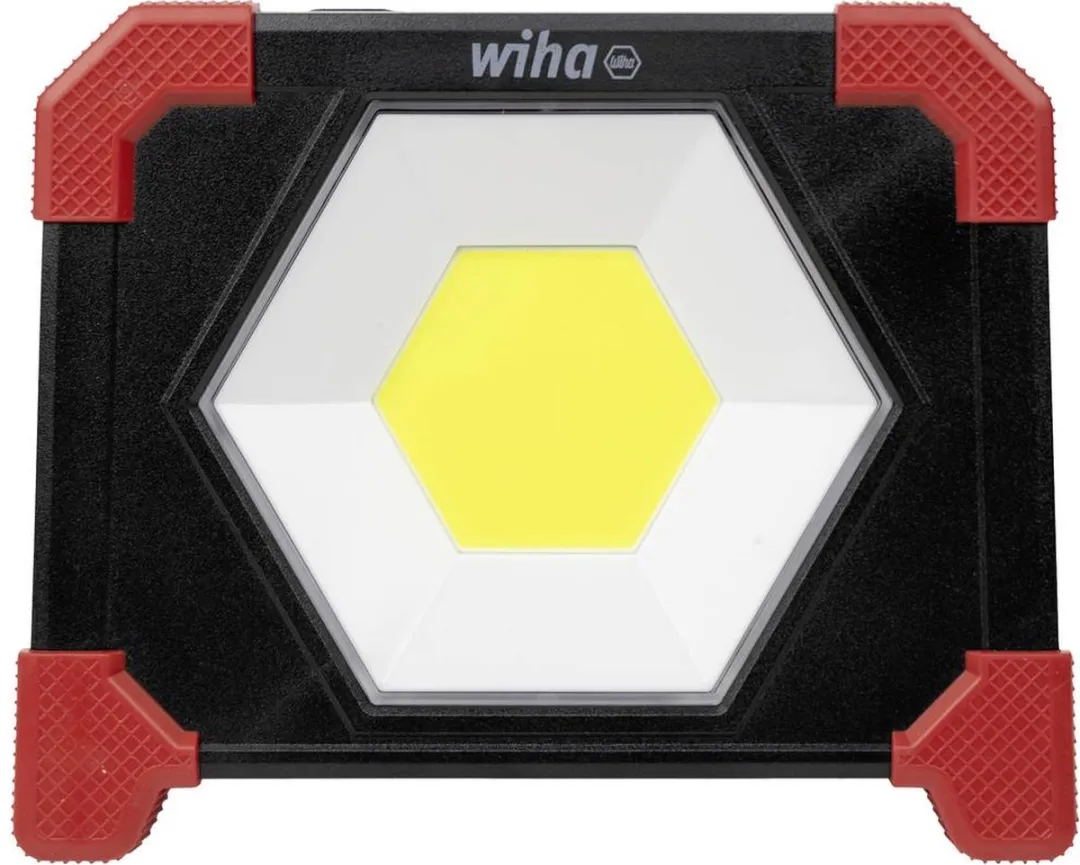 Wiha SB490FL01 Accubouwlamp 3000 Lumen - Zwart/Rood