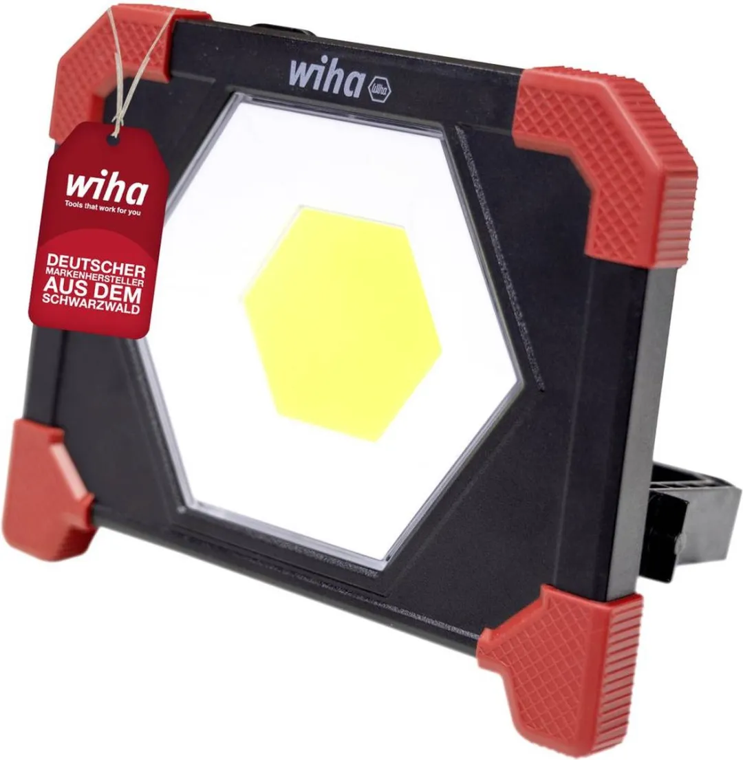 Wiha SB490FL01 Accubouwlamp 3000 Lumen - Zwart/Rood