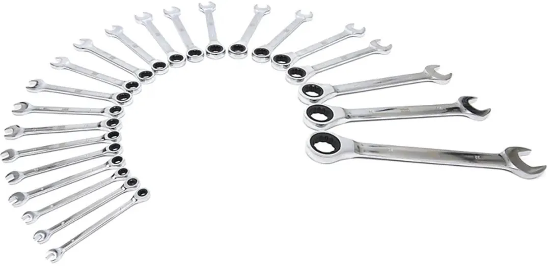 HBM Ring-, ratel- en steeksleutelset 22-delig - Metrisch 6-32mm