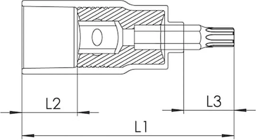 Würth VDE Dopsleutel 3/8" TX40 - 1 Stuk