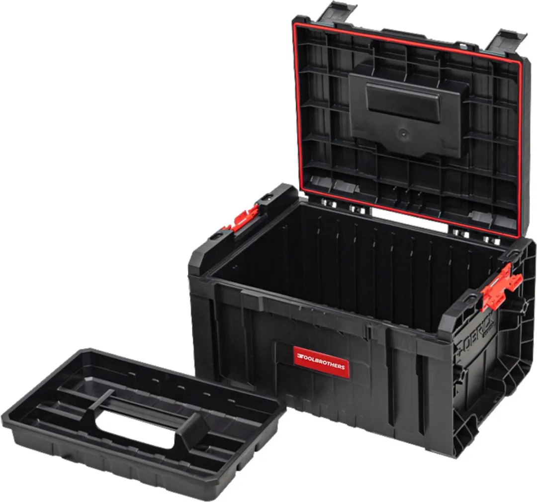 Toolbrothers RHINO L Gereedschapskoffer ECO Organize+ 19L - Rood/Zwart - afbeelding 4 van 6