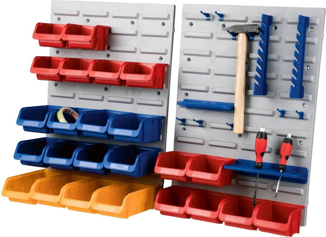 PARKSIDE Gereedschapswand 75-delig - 30 Ophangbakken - Rood/Blauw/Grijs/Gel - afbeelding 6 van 6