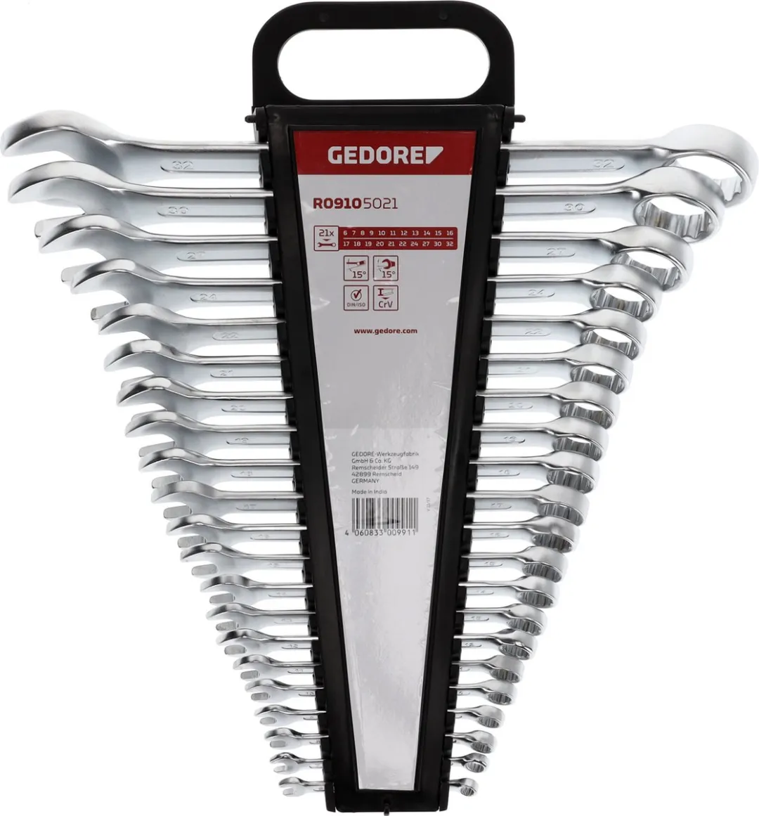 Gedore RED 3300991 Ring-steeksleutelset 21-delig