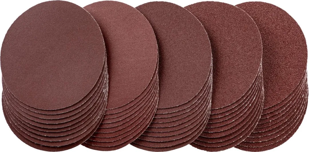 Parkside Schuurpapierset Ø125mm - 50 Stuks - Korrel 60/80/120/180/240