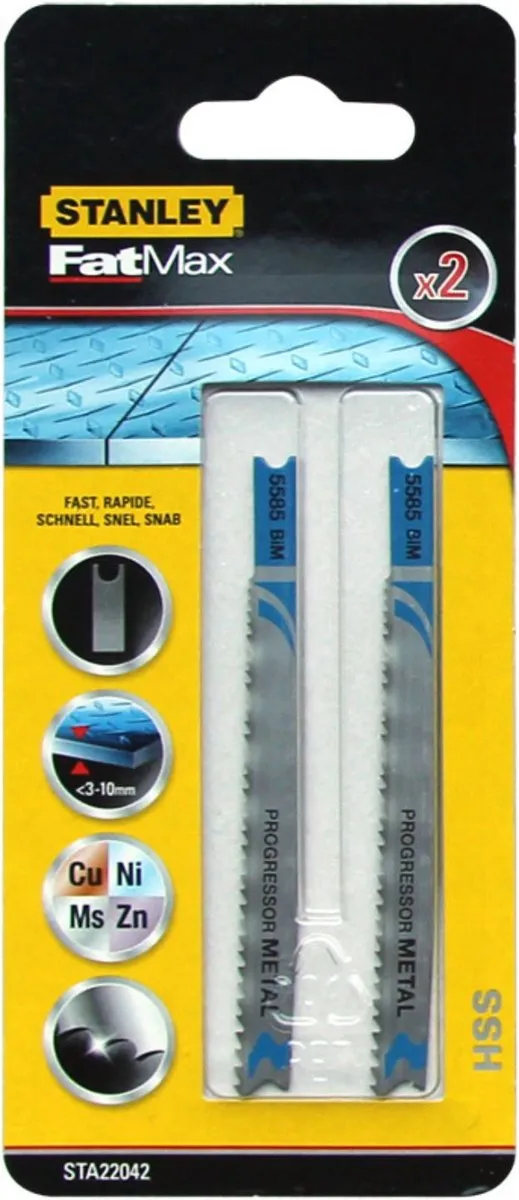 Stanley Decoupeerzaagbladen HSS 91,5x75mm Metaal