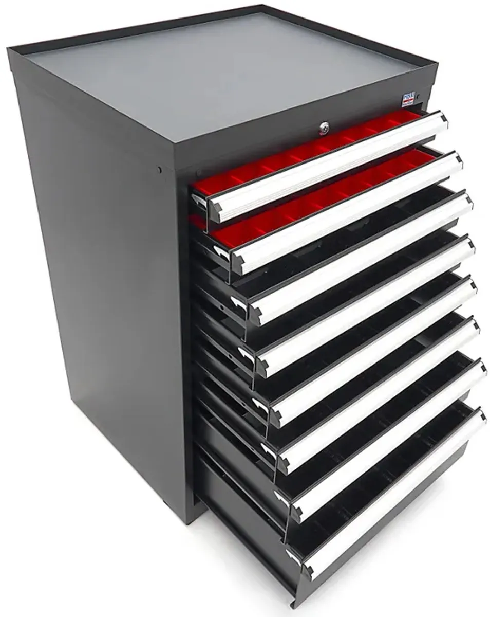 HBM 8 Laden PROFI Gereedschapskast 72x58x100cm - Grijs - afbeelding 6 van 6