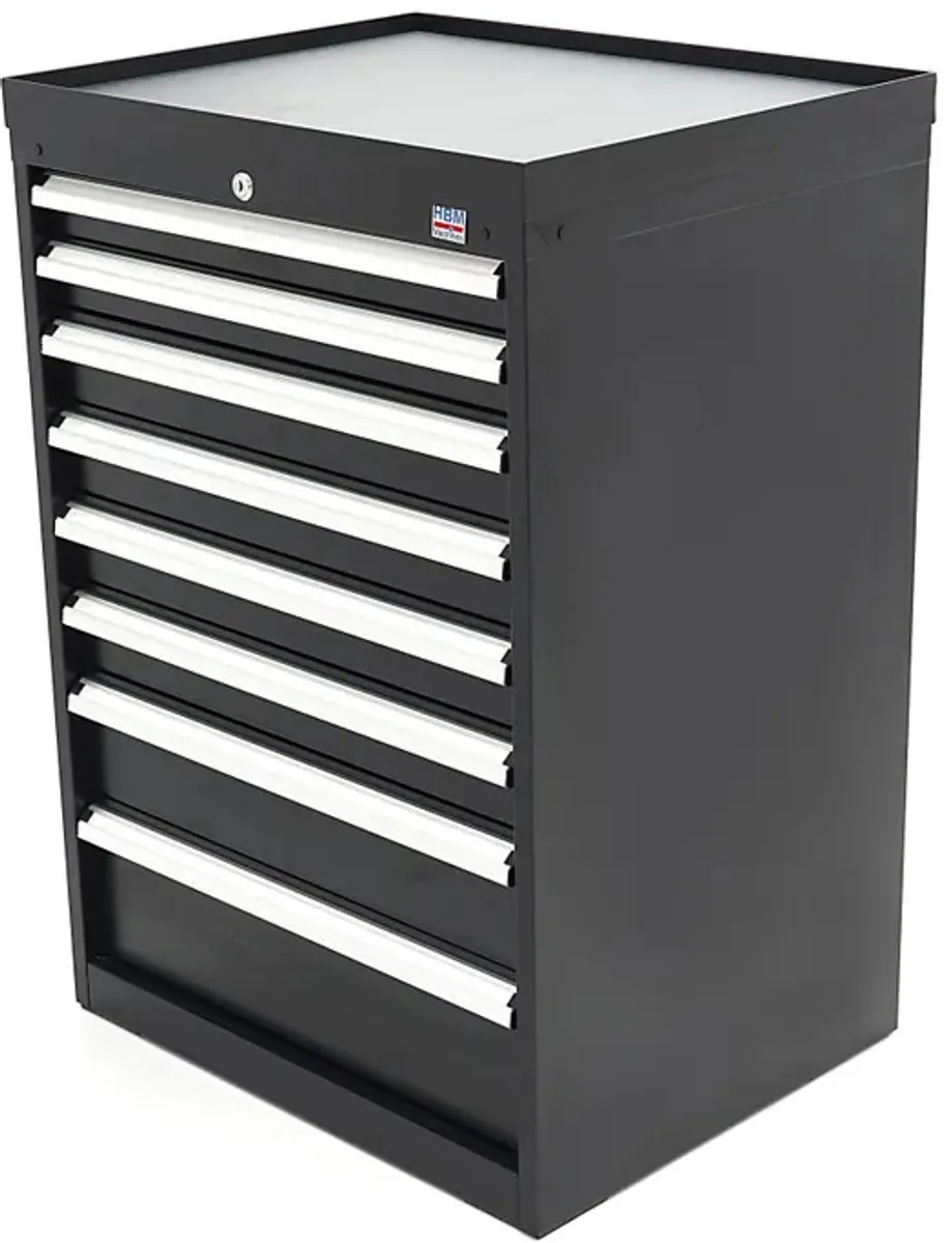 HBM 8 Laden PROFI Gereedschapskast 72x58x100cm - Grijs