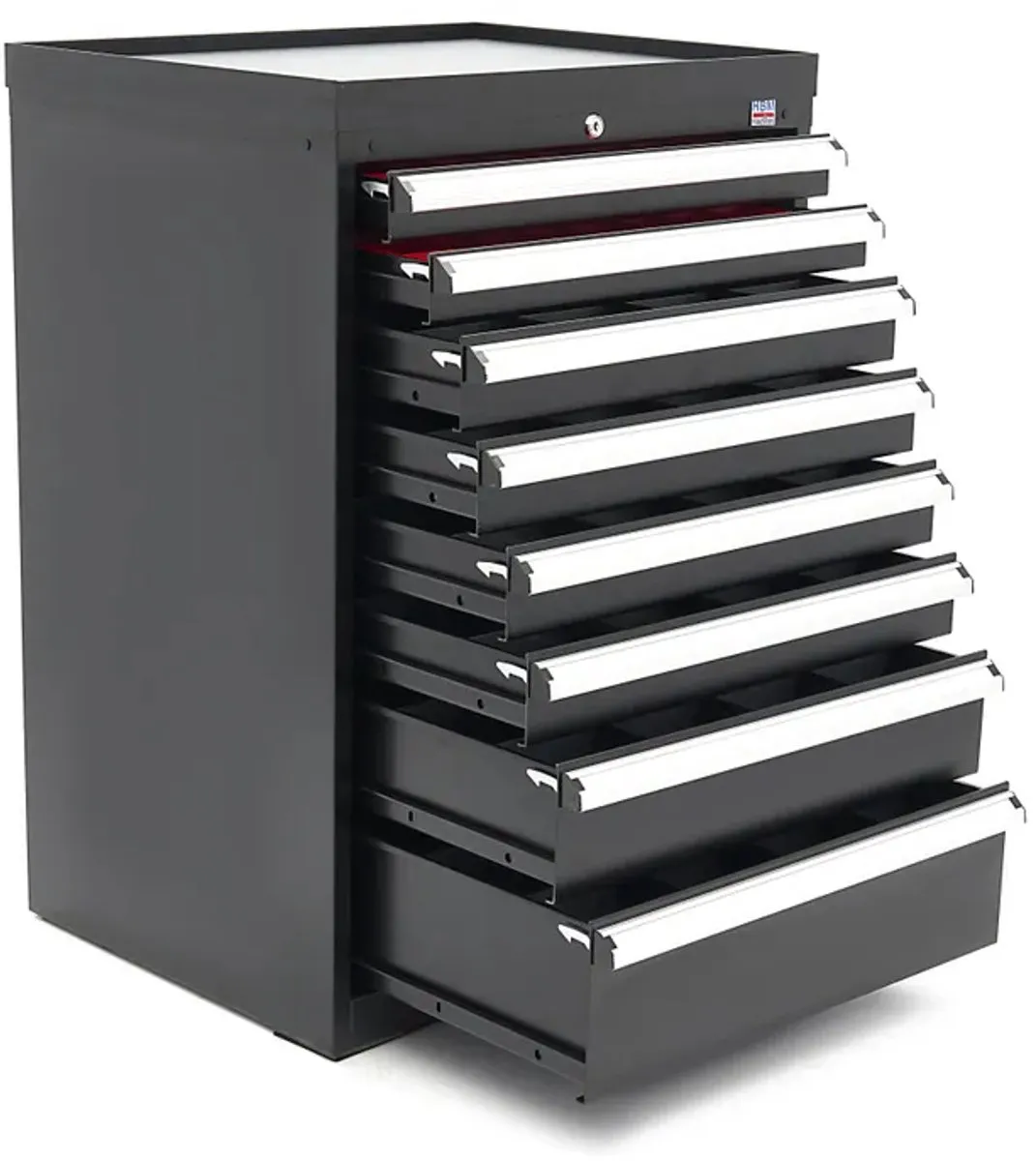 HBM 8 Laden PROFI Gereedschapskast 72x58x100cm - Grijs