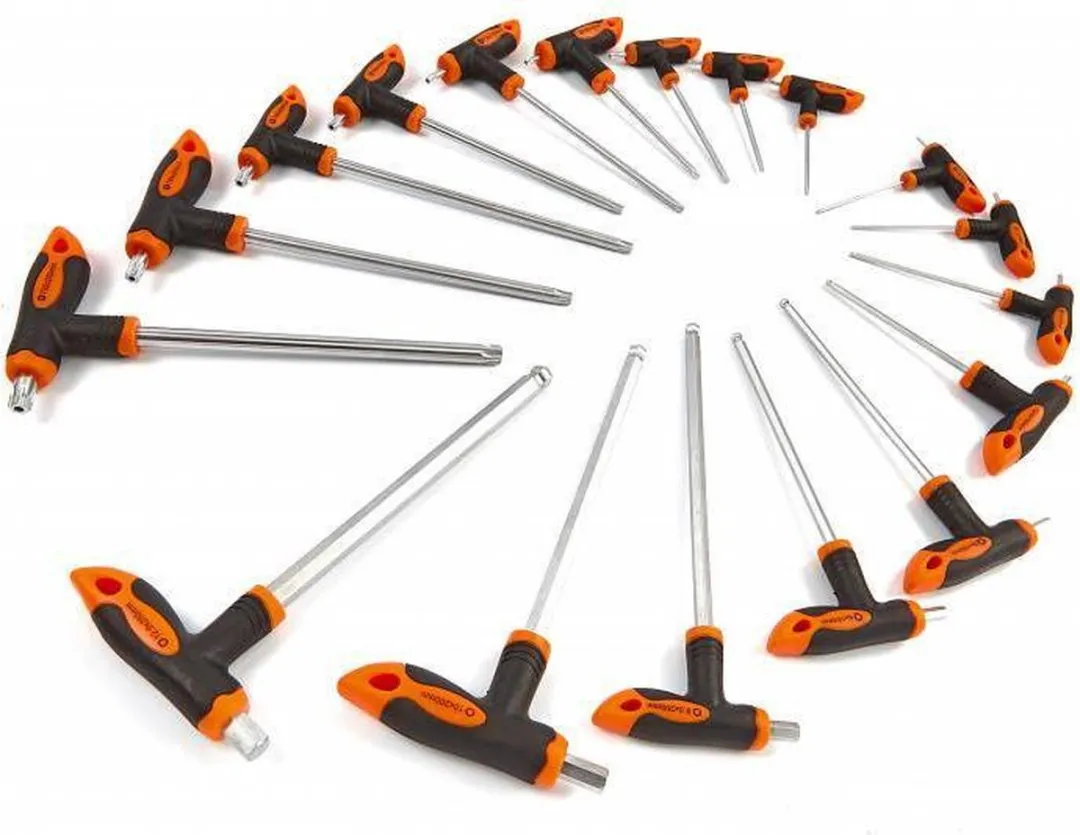 HBM 18-delige T-Grepenset Foam Inlay - Rood/Zwart