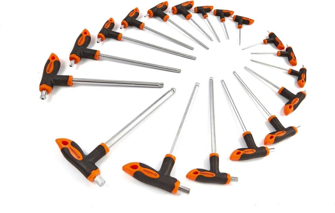 HBM 18-delige T-Grepenset Foam Inlay - Rood/Zwart