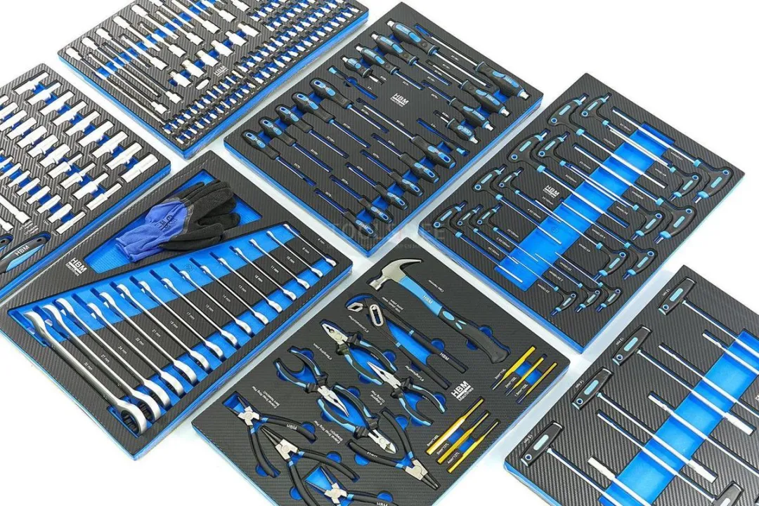 HBM 262-delige Premiuw Gereedschapsvulling - Blauw