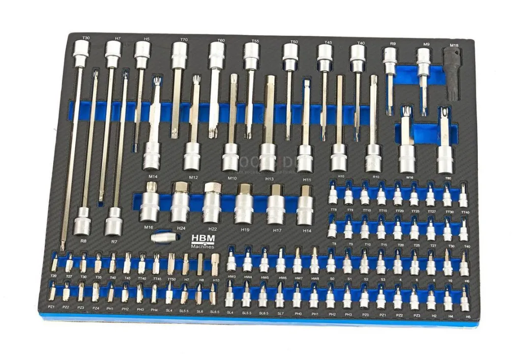 HBM 262-delige Premiuw Gereedschapsvulling - Blauw