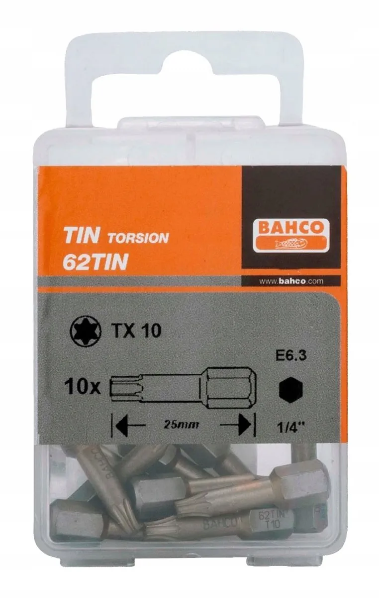 Bahco Torx T30 Schroefbit 25mm - 10 Stuks