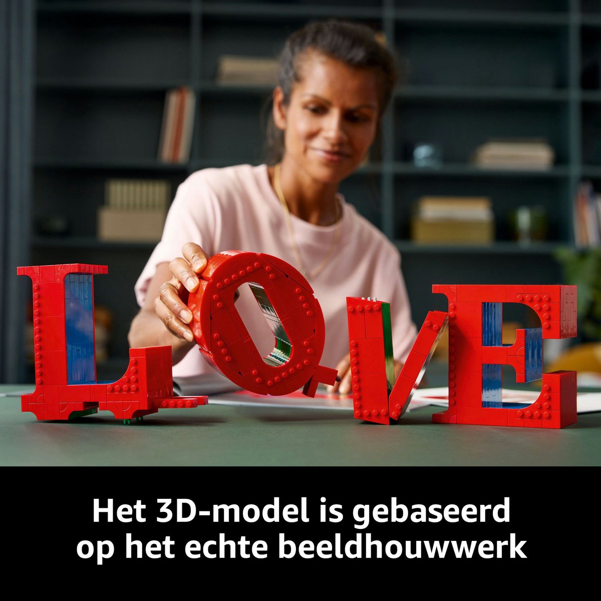 LEGO Art LOVE Woonaccessoire Decoratie Bouwpakket voor Volwassenen, Valentijnscadeau - 31214