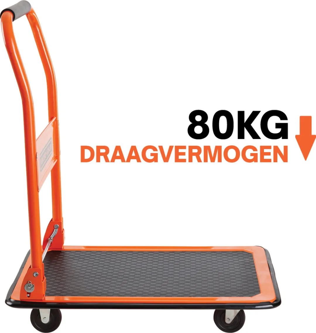 BLACK+DECKER BXWT-H303 Plateauwagen - 80kg - 60x40x80,5cm