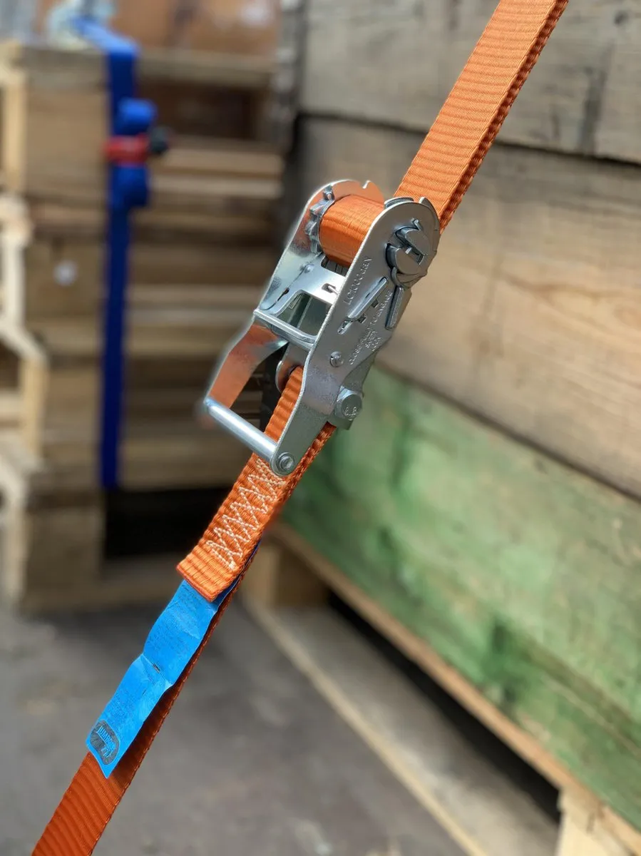 Jumbo Heavy Duty Spanband 2-delig 6m 38mm - 2000kg - 8 Stuks - Oranje