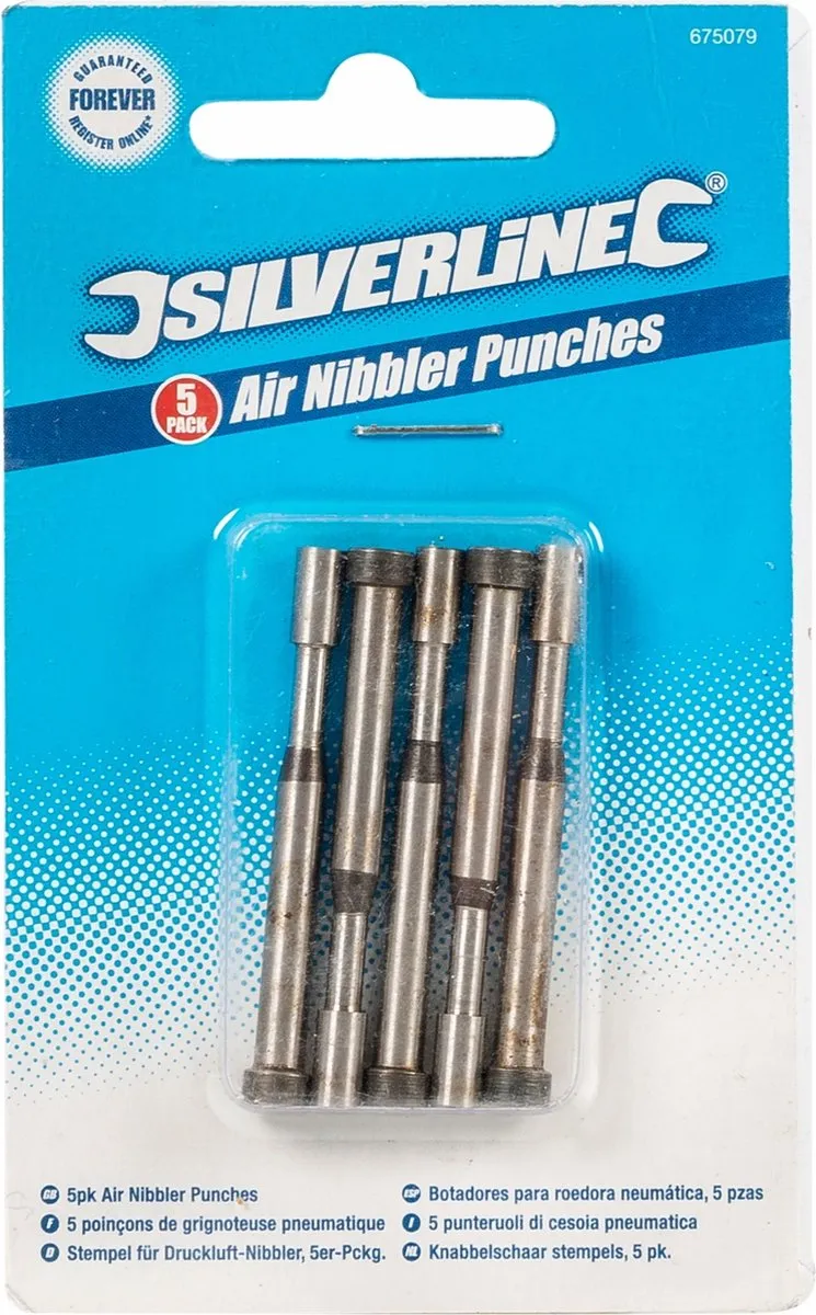 Silverline Knabbelschaar Stempels Pneumatisch - 5 Stuks