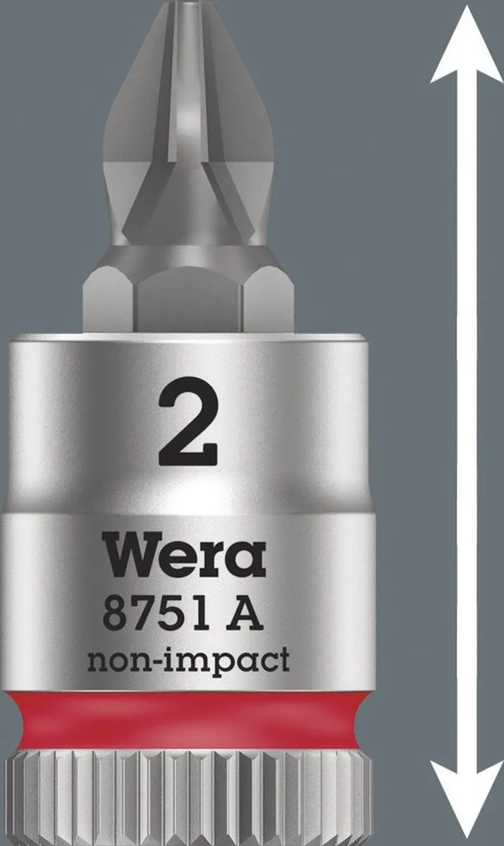 Wera 8751 A PH 2 1/4 Dopsleutelbit - 10.5mm