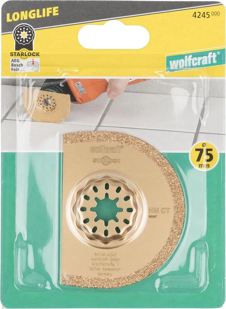 Wolfcraft Multitool Zaagblad 4245000 - StarLock - 1 Stuk