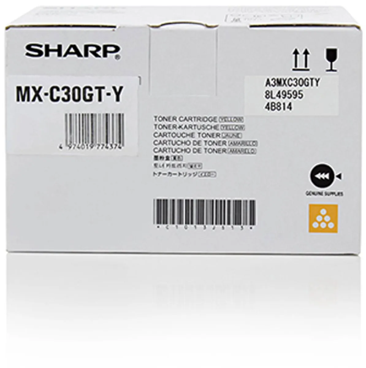 Sharp MXC30GTY Tonercartridge - Geel