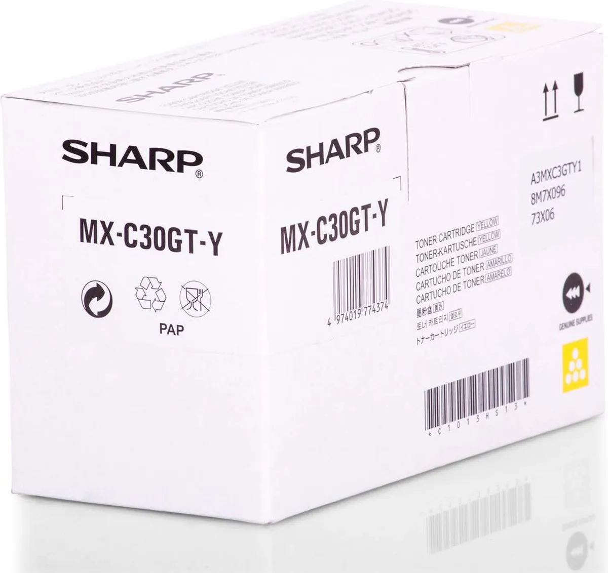 Sharp MXC30GTY Tonercartridge - Geel