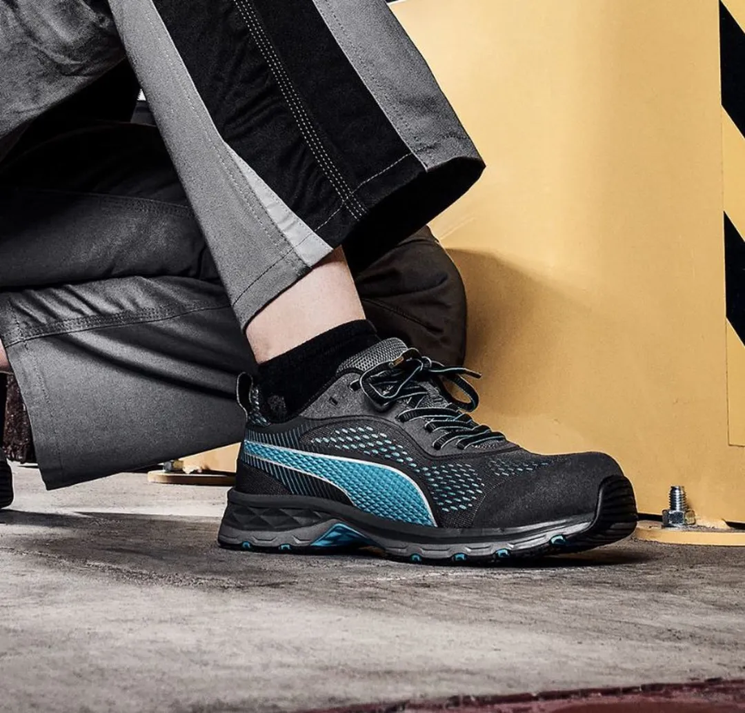 PUMA Fuse Knit Black Laag S1P 64390 - Werklaarzen - Zwart