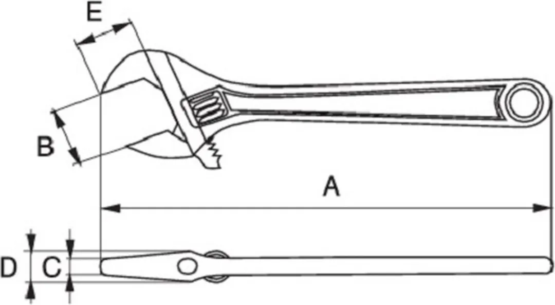 Bahco 8069 IP 80 Moersleutel 110mm - Zwart
