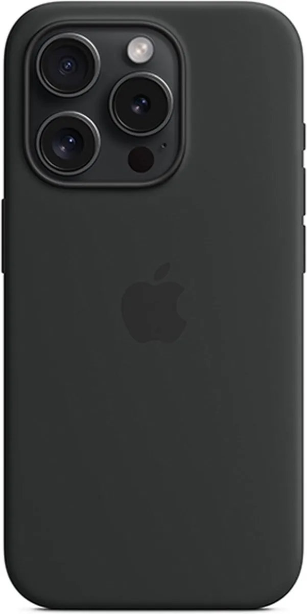 Apple Siliconenhoesje MT1A3ZM/A iPhone 15 Pro - MagSafe - Zwart - afbeelding 6 van 6