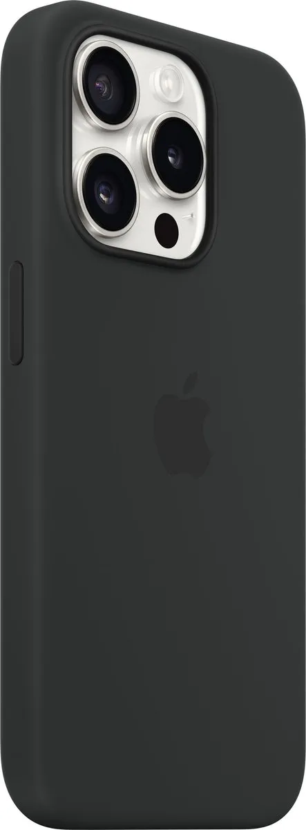 Apple Siliconenhoesje MT1A3ZM/A iPhone 15 Pro - MagSafe - Zwart