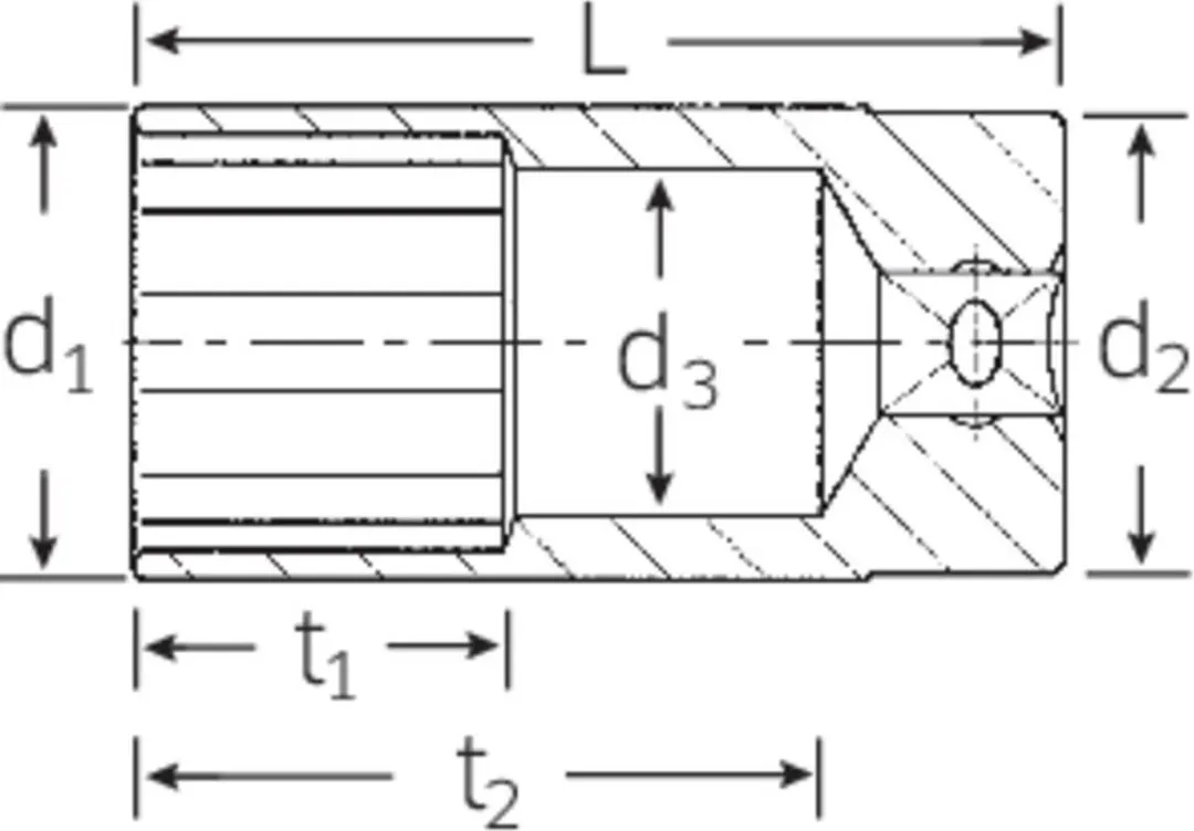 Stahlwille 51 32 03020032 Dopsleutelinzetstuk 32mm - 1/2" (12,5mm)