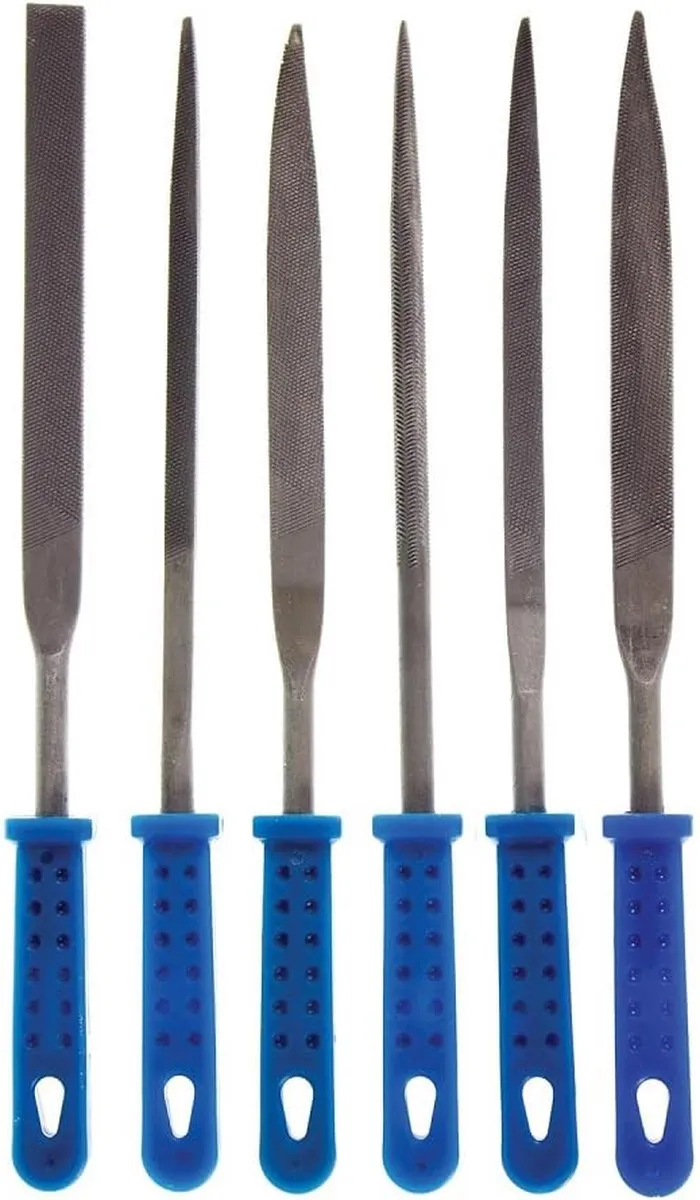 Silverline Naaldvijlenset 6-delig - Blauw - afbeelding 6 van 6
