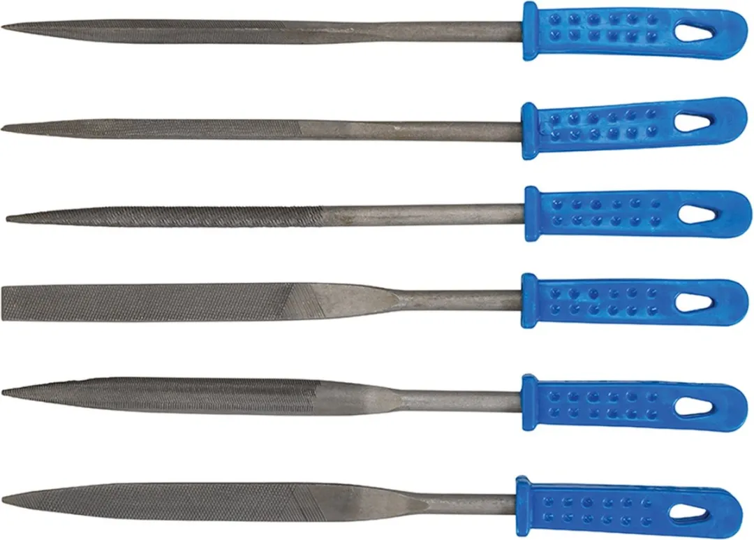 Silverline Naaldvijlenset 6-delig - Blauw
