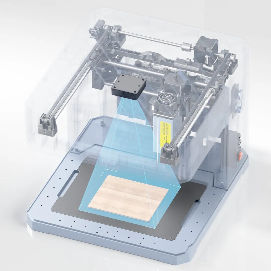 Sculpfun iCube Ultra PAC3 Accessoire-upgradekit - iAP Air Assist, iCAM Camera, RA Mini Laser Rotary Roller