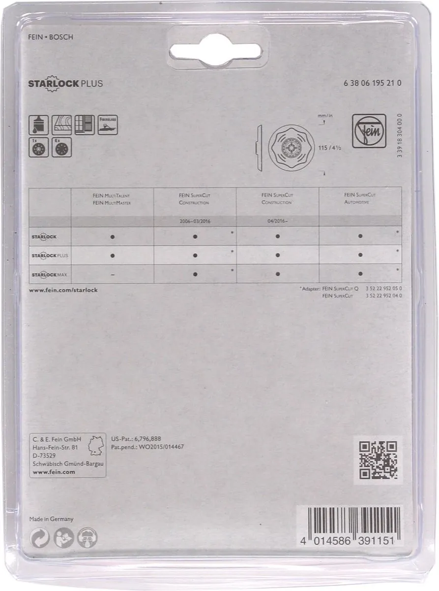Fein 63806195210 Schuurvoet Rond 115mm - Set 6 Stuks - afbeelding 6 van 6