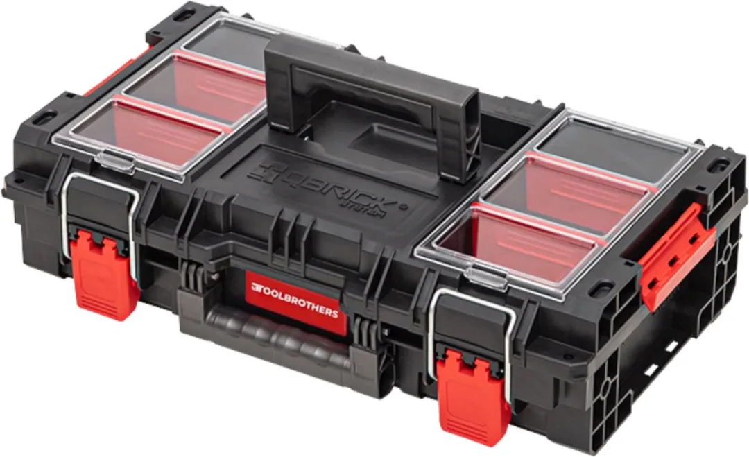 Toolbrothers RHINO XL Gereedschapskoffer M 13,5L - IP66 - Rood/Zwart