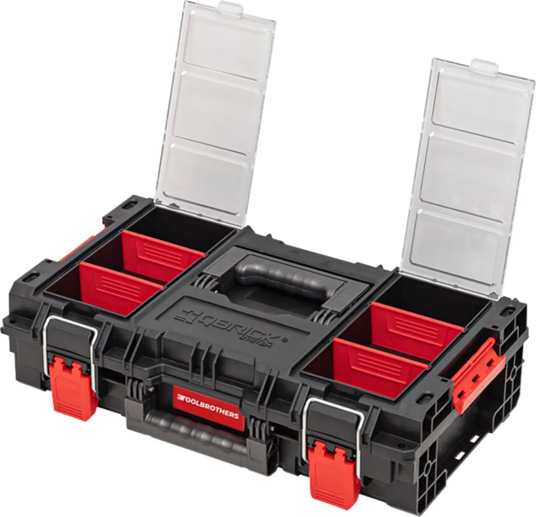 Toolbrothers RHINO XL Gereedschapskoffer M 13,5L - IP66 - Rood/Zwart