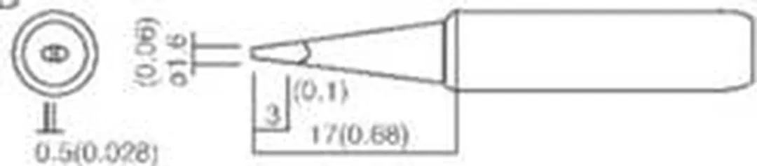 TOOLCRAFT TO-4941108 Soldeerpunt Beitelvorm 1.6mm
