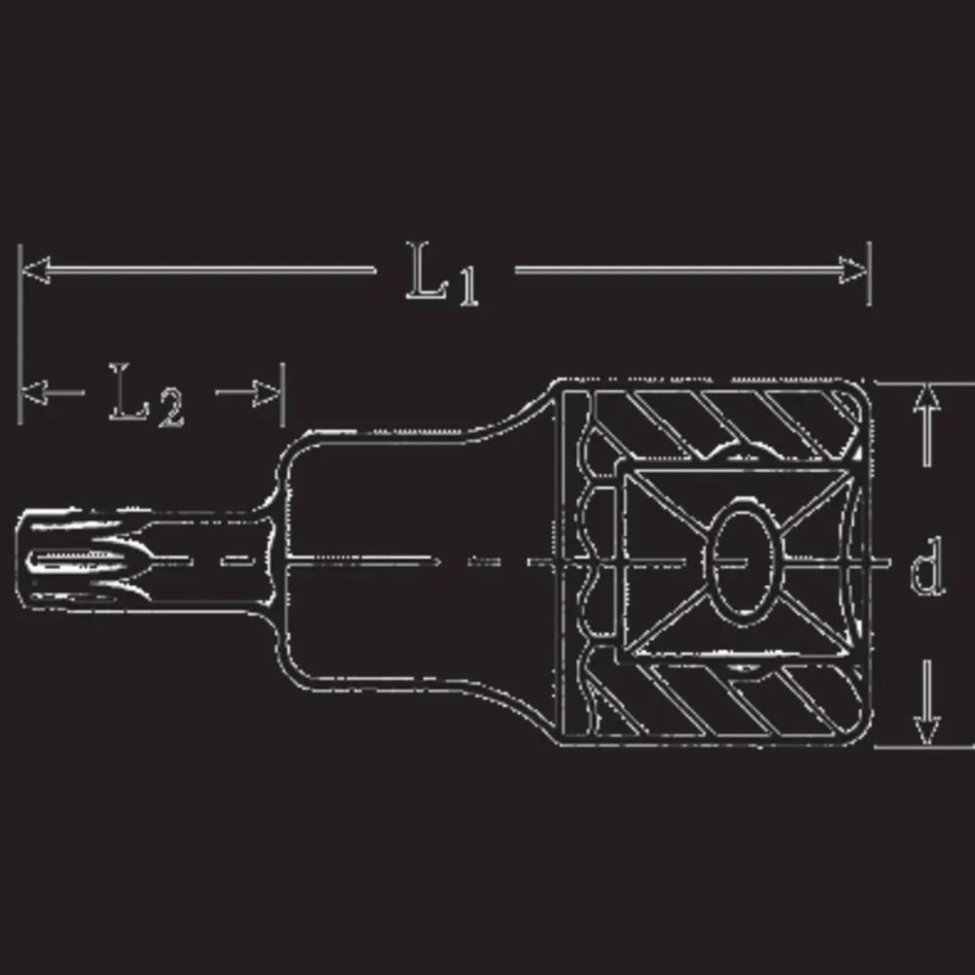 Stahlwille 49 TX T 9 02100009 Schroevendraaierdop 3/8 (10 mm)