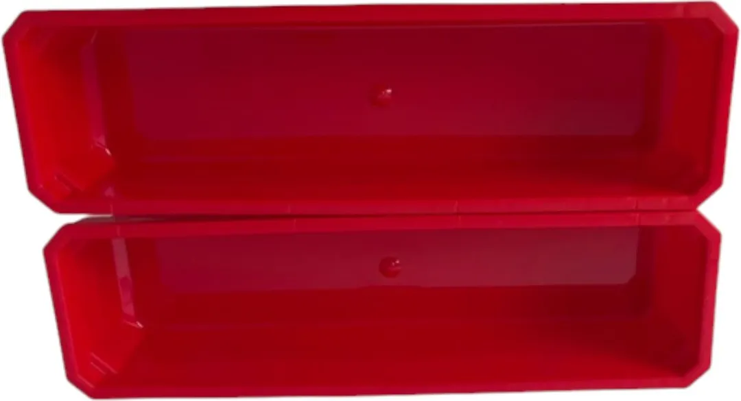 Toolbrothers RHINO Containerset Nr. 4 Werkplaatswand - 4x Container 235x64x60mm - Rood/Zwart